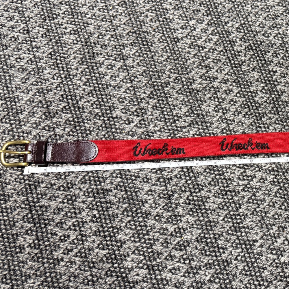 Texas Tech Needlepoint Belt
